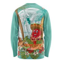 Hawaii Cinco de Mayo Long Sleeve Shirt Chili Pepper Hula Girl Tropical Vibes LT14 - Polynesian Pride