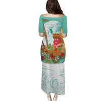 Hawaii Cinco de Mayo Puletasi Chili Pepper Hula Girl Tropical Vibes LT14 - Polynesian Pride