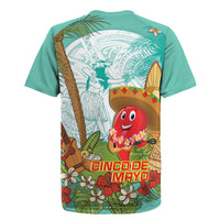 Hawaii Cinco de Mayo Rugby Jersey Chili Pepper Hula Girl Tropical Vibes LT14 - Polynesian Pride