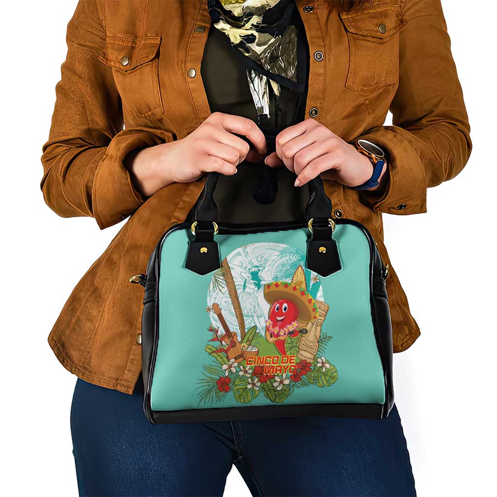 Hawaii Cinco de Mayo Shoulder Handbag Chili Pepper Hula Girl Tropical Vibes LT14 - Polynesian Pride