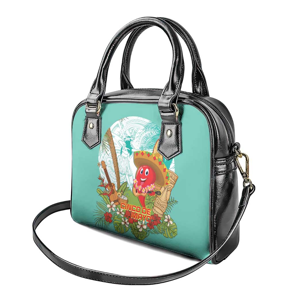 Hawaii Cinco de Mayo Shoulder Handbag Chili Pepper Hula Girl Tropical Vibes LT14 - Polynesian Pride