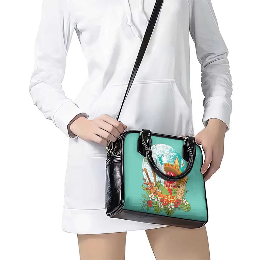 Hawaii Cinco de Mayo Shoulder Handbag Chili Pepper Hula Girl Tropical Vibes LT14 - Polynesian Pride