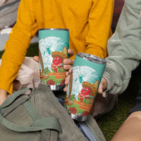 Hawaii Cinco de Mayo Tumbler Cup Chili Pepper Hula Girl Tropical Vibes