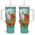 Hawaii Cinco de Mayo Tumbler With Handle Chili Pepper Hula Girl Tropical Vibes