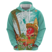 Hawaii Cinco de Mayo Zip Hoodie Chili Pepper Hula Girl Tropical Vibes LT14 - Polynesian Pride