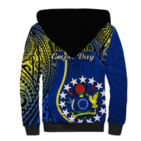 Polynesian Pride Cook Islands Sherpa Hoodie Mangaia Gospel Day Blue Version LT14 - Polynesian Pride