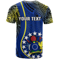 Custom Cook Islands T Shirt Mangaia Gospel Day Blue Version LT14 - Polynesian Pride