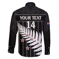 Custom New Zealand Silver Fern Cricket Family Matching Mermaid Dress and Hawaiian Shirt Aotearoa Maori Go Black Cap LT14 - Polynesian Pride