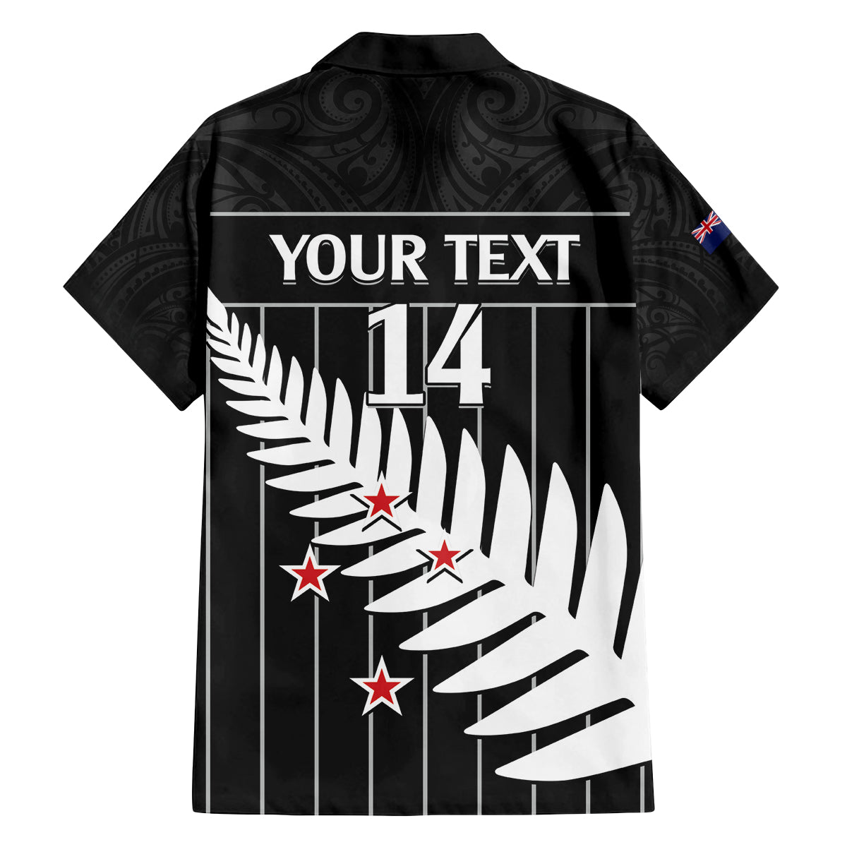 Custom New Zealand Silver Fern Cricket Family Matching Tank Maxi Dress and Hawaiian Shirt Aotearoa Maori Go Black Cap LT14 - Polynesian Pride