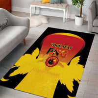 Custom Papua New Guinea Cricket Area Rug 2024 Go PNG