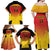 Custom Papua New Guinea Cricket Family Matching Off Shoulder Maxi Dress and Hawaiian Shirt 2024 Go PNG