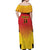 Custom Papua New Guinea Cricket Off Shoulder Maxi Dress 2024 Go PNG