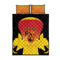 Custom Papua New Guinea Cricket Quilt Bed Set 2024 Go PNG