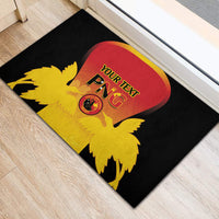 Custom Papua New Guinea Cricket Rubber Doormat 2024 Go PNG