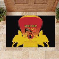 Custom Papua New Guinea Cricket Rubber Doormat 2024 Go PNG