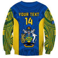 Personalised Solomon Islands Rugby Sweatshirt Pacific Go Solies LT14 - Polynesian Pride