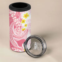 Pink Hawaii Shark Tattoo 4 in 1 Can Cooler Tumbler Puakenikeni Lei Plumeria Polynesian Pattern LT14 - Polynesian Pride