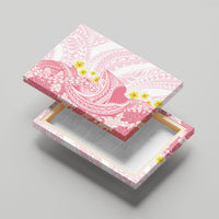 Pink Hawaii Shark Tattoo Canvas Wall Art Puakenikeni Lei Plumeria Polynesian Pattern LT14 - Polynesian Pride
