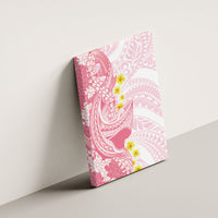 Pink Hawaii Shark Tattoo Canvas Wall Art Puakenikeni Lei Plumeria Polynesian Pattern LT14 - Polynesian Pride
