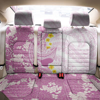 Purple Hawaii Shark Tattoo Back Car Seat Cover Puakenikeni Lei Plumeria Polynesian Pattern LT14 - Polynesian Pride