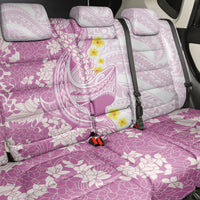 Purple Hawaii Shark Tattoo Back Car Seat Cover Puakenikeni Lei Plumeria Polynesian Pattern LT14 - Polynesian Pride