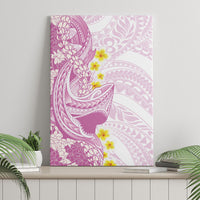 Purple Hawaii Shark Tattoo Canvas Wall Art Puakenikeni Lei Plumeria Polynesian Pattern