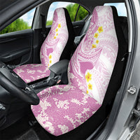 Purple Hawaii Shark Tattoo Car Seat Cover Puakenikeni Lei Plumeria Polynesian Pattern LT14 - Polynesian Pride