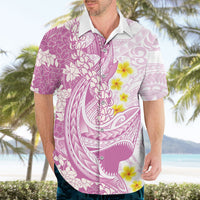 Purple Hawaii Shark Tattoo Hawaiian Shirt Puakenikeni Lei Plumeria Polynesian Pattern LT14 - Polynesian Pride
