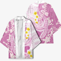 Purple Hawaii Shark Tattoo Kimono Puakenikeni Lei Plumeria Polynesian Pattern LT14 - Polynesian Pride
