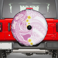 Purple Hawaii Shark Tattoo Spare Tire Cover Puakenikeni Lei Plumeria Polynesian Pattern LT14 - Polynesian Pride