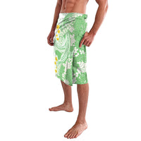 Green Hawaii Shark Tattoo Lavalava Puakenikeni Lei Plumeria Polynesian Pattern