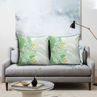 Green Hawaii Shark Tattoo Pillow Cover Puakenikeni Lei Plumeria Polynesian Pattern LT14 - Polynesian Pride