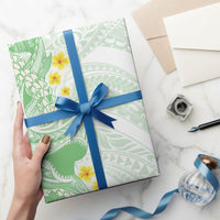 Green Hawaii Shark Tattoo Wrapping Paper Puakenikeni Lei Plumeria Polynesian Pattern LT14 - Polynesian Pride