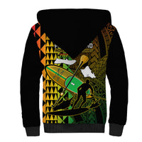 Paddle Board Hawaii Sherpa Hoodie Molokai 2 Oahu World Championships Kakau Pattern LT14 - Polynesian Pride