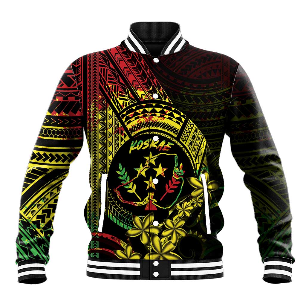 Reggae Kosrae Liberation Day Baseball Jacket September 8 Polynesian Tattoo - Polynesian Pride