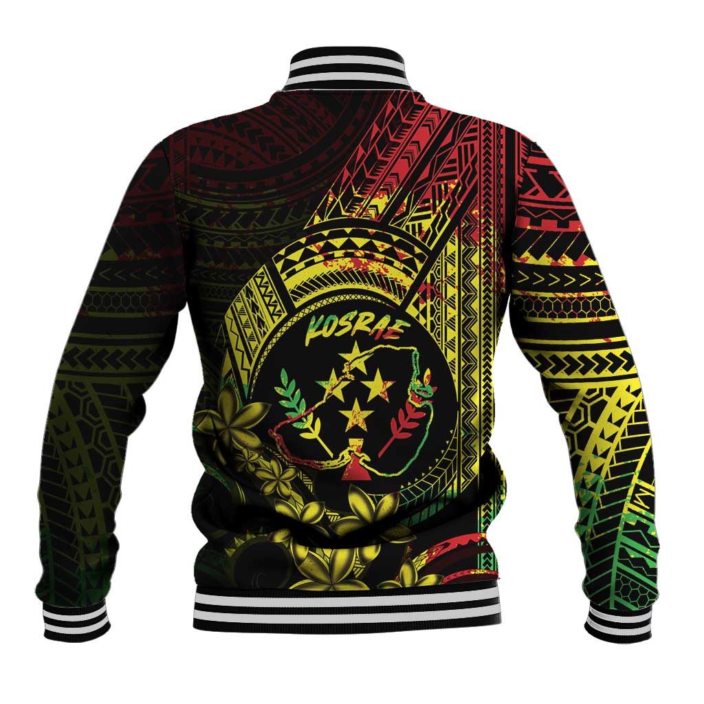 Reggae Kosrae Liberation Day Baseball Jacket September 8 Polynesian Tattoo - Polynesian Pride