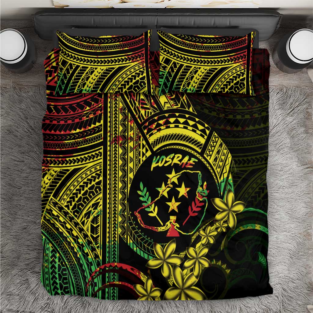 Reggae Kosrae Liberation Day Bedding Set September 8 Polynesian Tattoo - Polynesian Pride