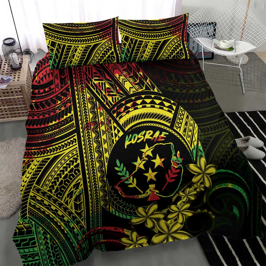Reggae Kosrae Liberation Day Bedding Set September 8 Polynesian Tattoo - Polynesian Pride