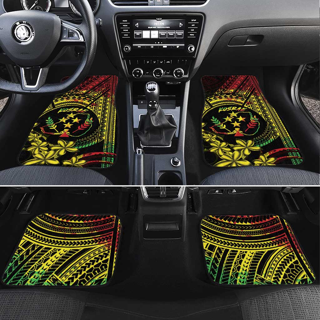 Reggae Kosrae Liberation Day Car Mats September 8 Polynesian Tattoo LT14 Set 4pcs Reggae - Polynesian Pride