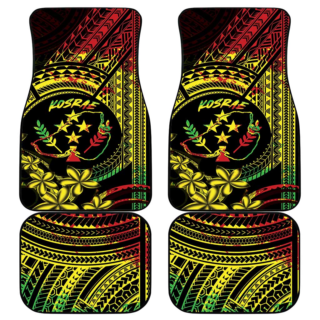 Reggae Kosrae Liberation Day Car Mats September 8 Polynesian Tattoo LT14 - Polynesian Pride