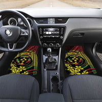 Reggae Kosrae Liberation Day Car Mats September 8 Polynesian Tattoo LT14 Set 2pcs - Front Reggae - Polynesian Pride