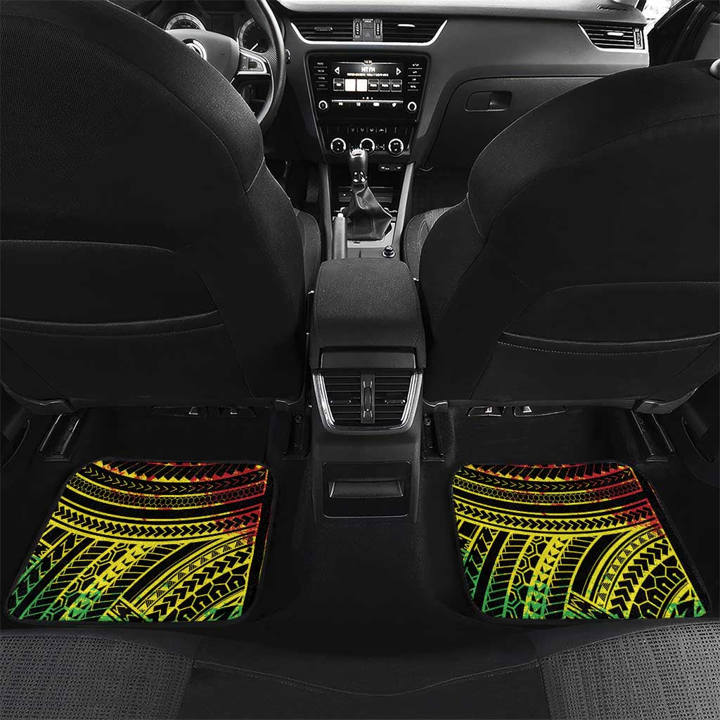 Reggae Kosrae Liberation Day Car Mats September 8 Polynesian Tattoo LT14 Set 2pcs - Back Reggae - Polynesian Pride