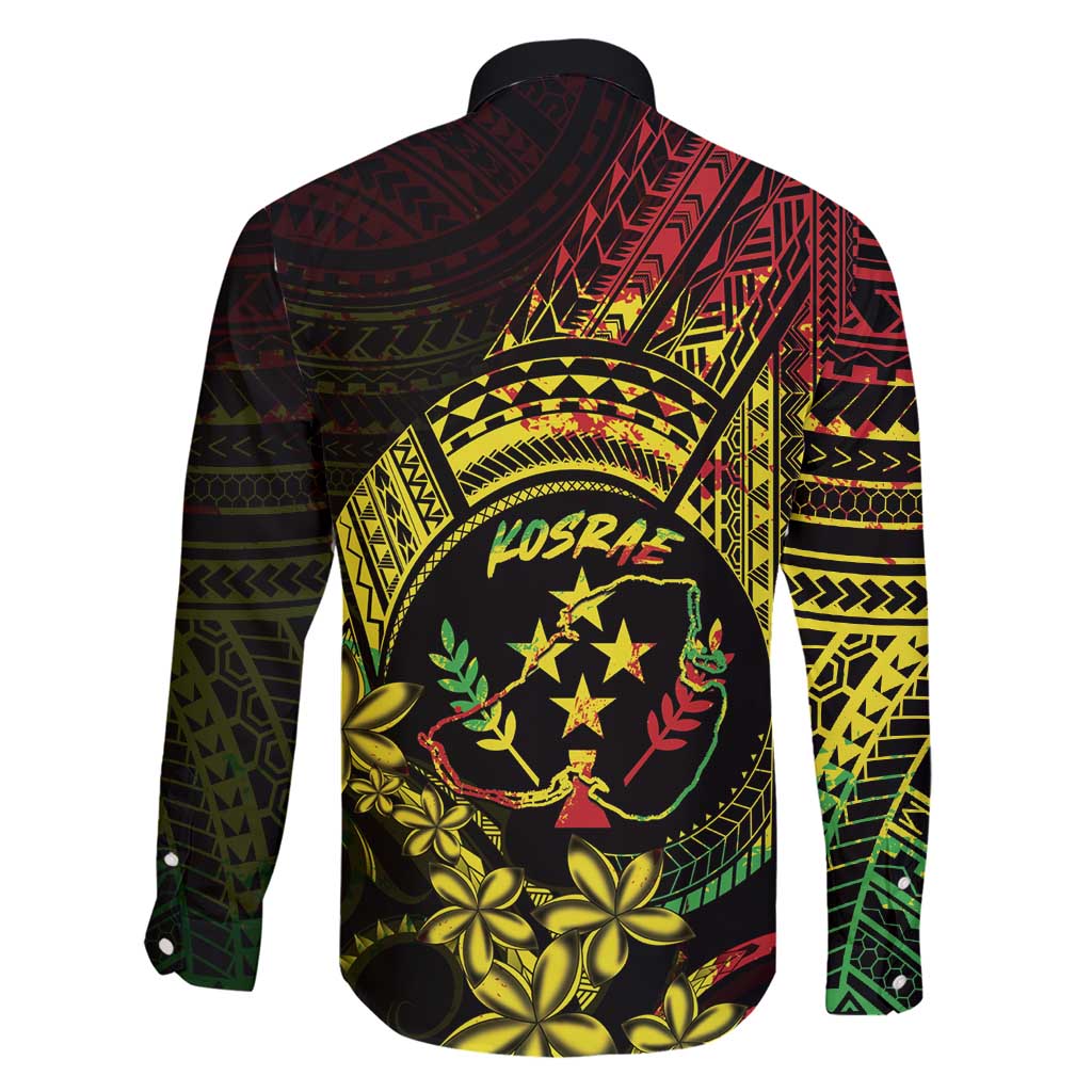 Reggae Kosrae Liberation Day Family Matching Short Sleeve Bodycon Dress and Hawaiian Shirt September 8 Polynesian Tattoo - Polynesian Pride