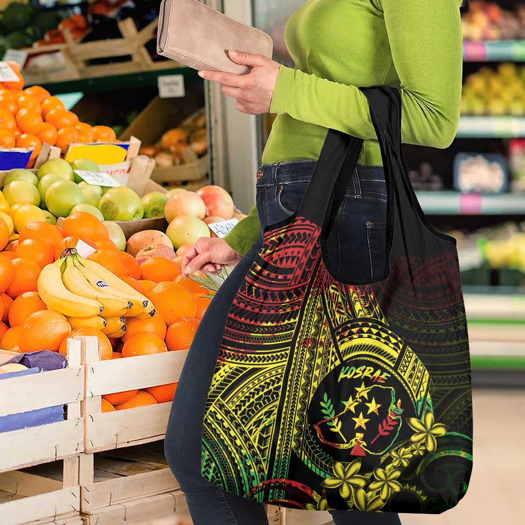 Reggae Kosrae Liberation Day Grocery Bag September 8 Polynesian Tattoo - Polynesian Pride