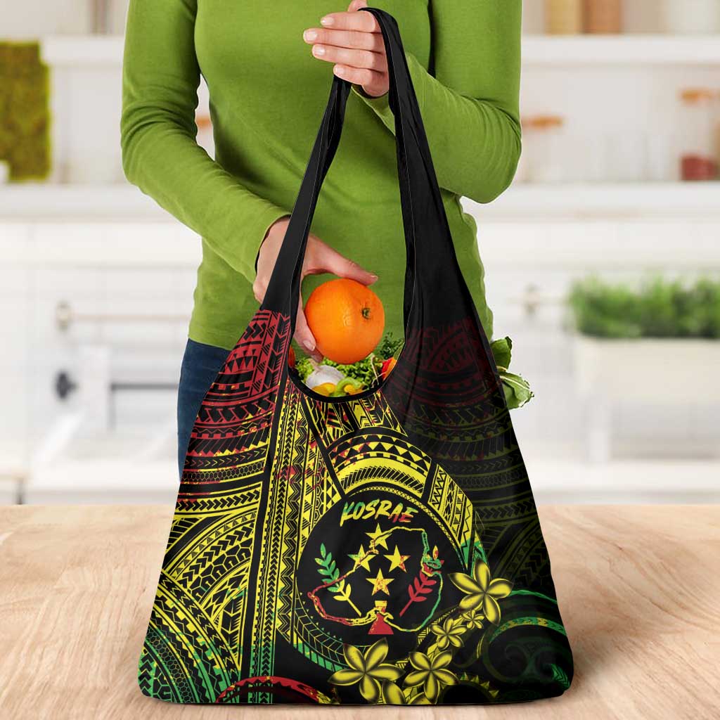 Reggae Kosrae Liberation Day Grocery Bag September 8 Polynesian Tattoo - Polynesian Pride