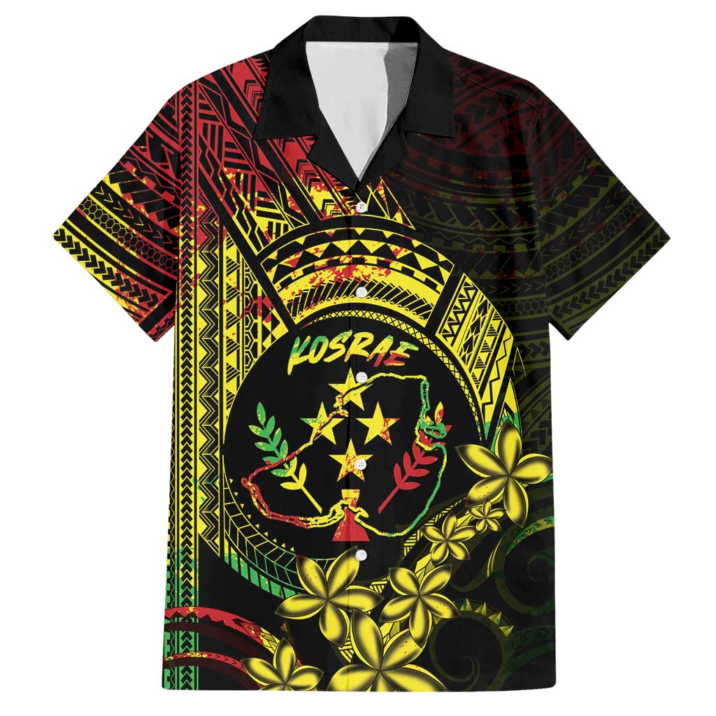 Reggae Kosrae Liberation Day Hawaiian Shirt September 8 Polynesian Tattoo - Polynesian Pride