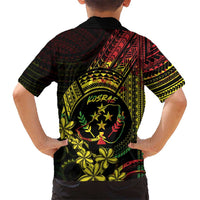 Reggae Kosrae Liberation Day Kid Hawaiian Shirt September 8 Polynesian Tattoo - Polynesian Pride