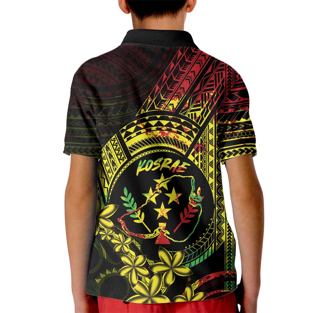 Reggae Kosrae Liberation Day Kid Polo Shirt September 8 Polynesian Tattoo - Polynesian Pride