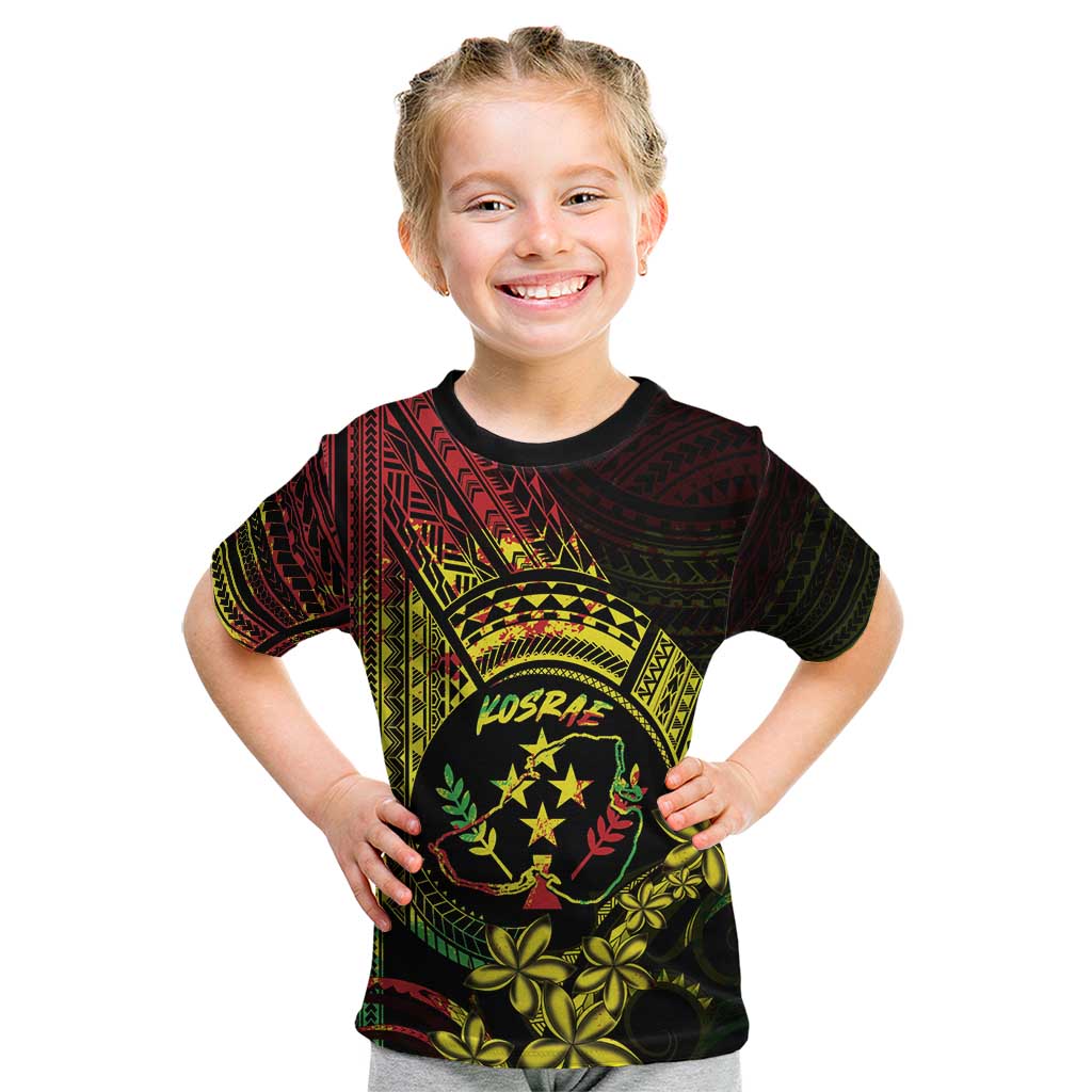 Reggae Kosrae Liberation Day Kid T Shirt September 8 Polynesian Tattoo - Polynesian Pride