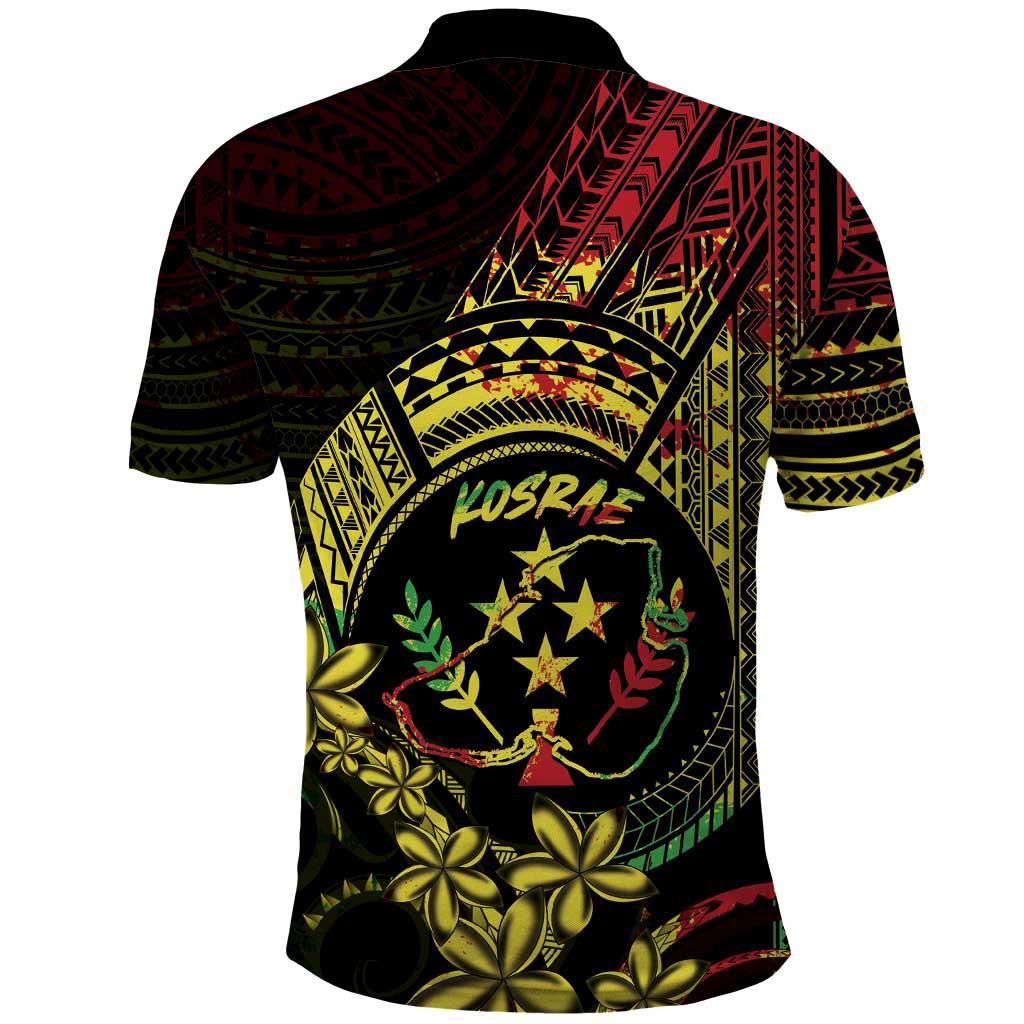 Reggae Kosrae Liberation Day Polo Shirt September 8 Polynesian Tattoo - Polynesian Pride